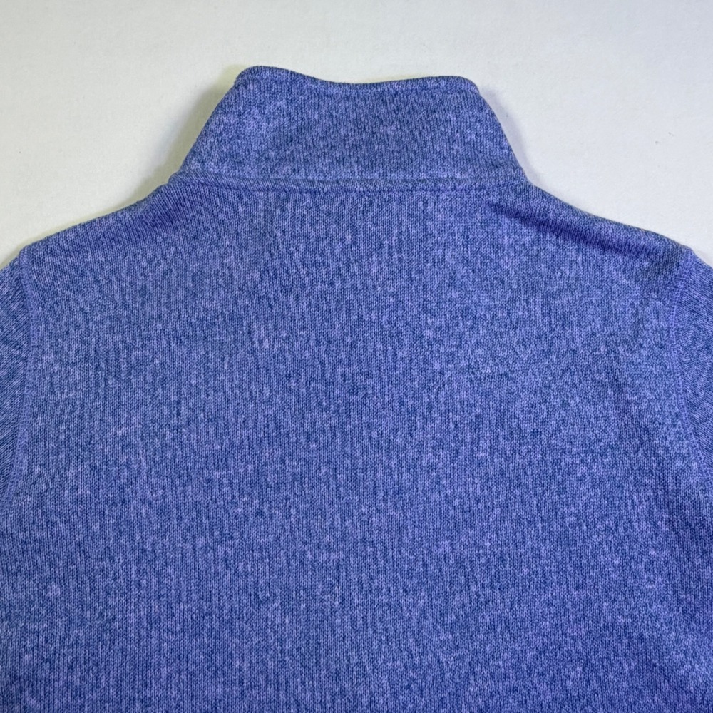 Eddie Bauer Womens Medium‎ M Blue Sweater Fleece Jacket Full Zip Periwinkle Marl - Picture 7 of 14